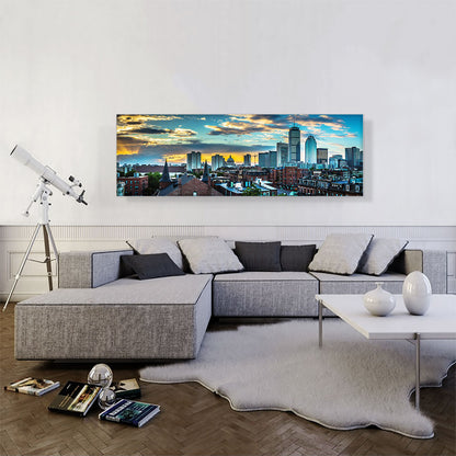 Boston City Massachusetts Skyline Panoramic