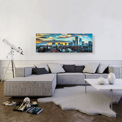 Boston City Massachusetts Skyline Panoramic