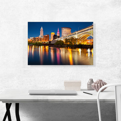 Cleveland Ohio City Skyline