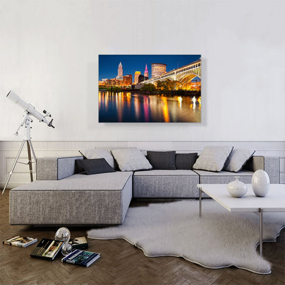 Cleveland Ohio City Skyline