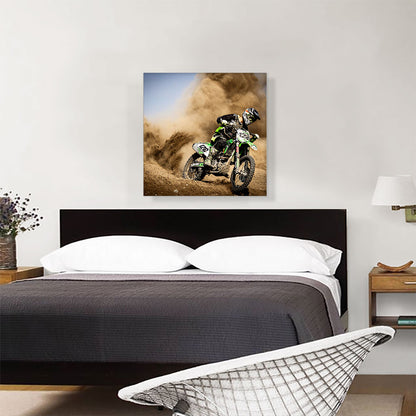 Dirt Bike Motocross Dust Cloud