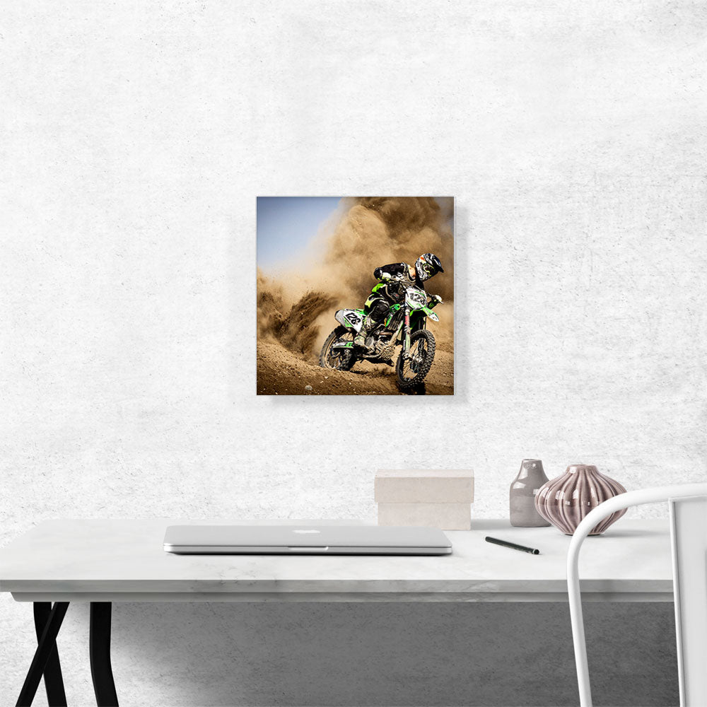 Dirt Bike Motocross Dust Cloud