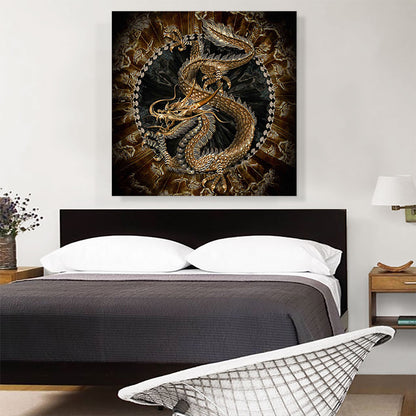 Asian Dragon Emblem Insignia Crest