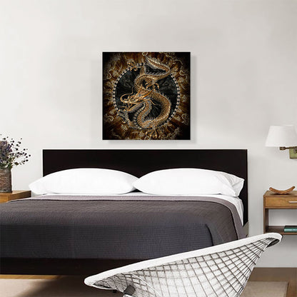 Asian Dragon Emblem Insignia Crest