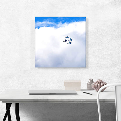 Fighter Jet Plane Aircrafts in Formation