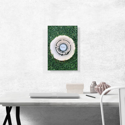 Golf Ball Aerial View Hole in One