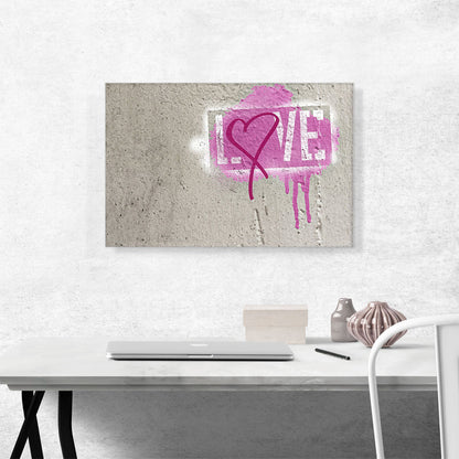 Pink Graffiti Love