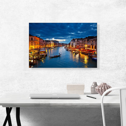 Grand Canal at Night Venice Italy