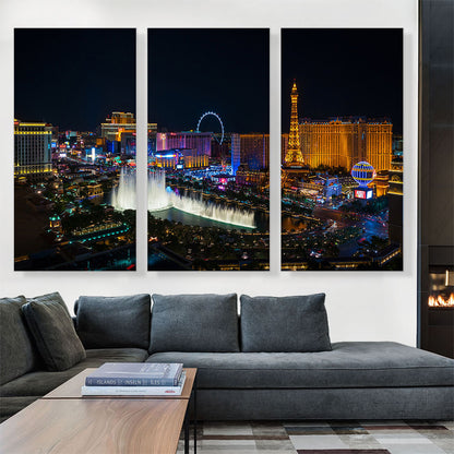 Las Vegas Strip Nevada Party City at Midnight