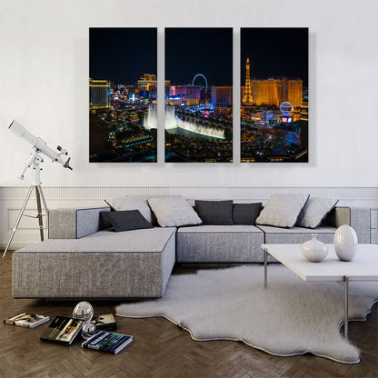 Las Vegas Strip Nevada Party City at Midnight