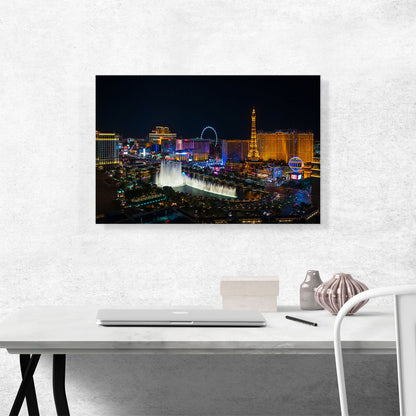 Las Vegas Strip Nevada Party City at Midnight