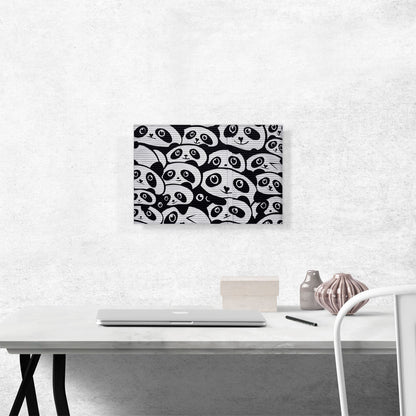 Giant Panda Graffiti China Black White