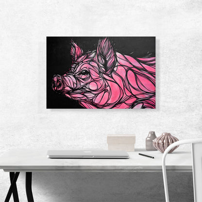 Pink Pig Graffiti