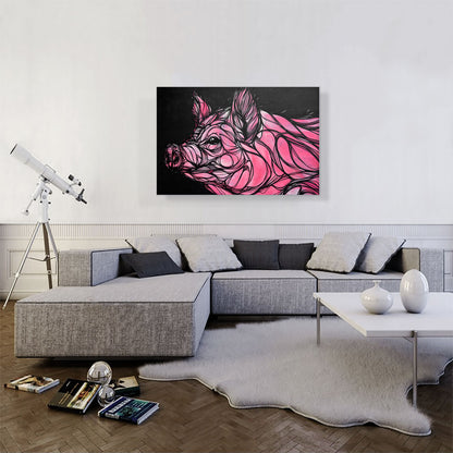 Pink Pig Graffiti
