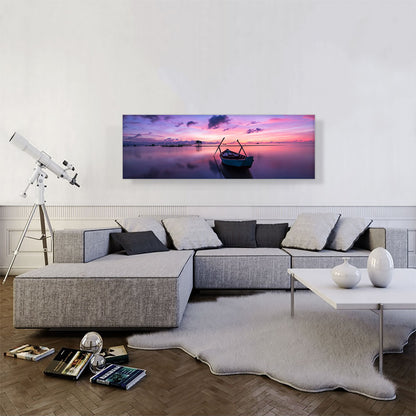 Boat On The Lake Home Decor Panoramic
