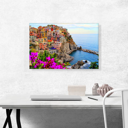 ARTCANVAS Village of Manarola Cinque Terre Italy