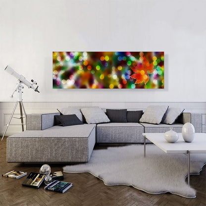 Bokeh Pattern With Maple Leaf Home decor