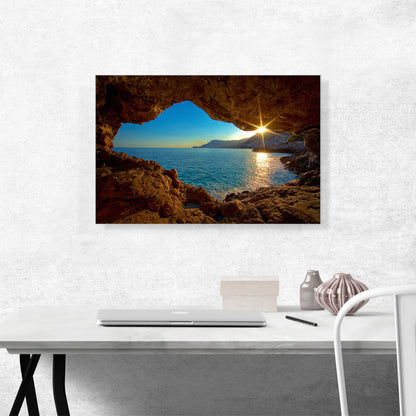 Beach Cave Sunrise