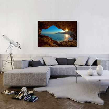 Beach Cave Sunrise