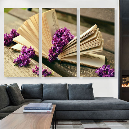 Book With Flowers Home decor
