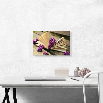 Book With Flowers Home decor