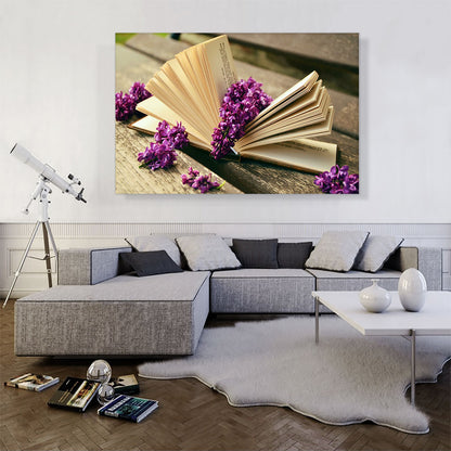 Book With Flowers Home decor