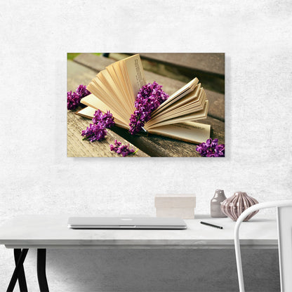 Book With Flowers Home decor