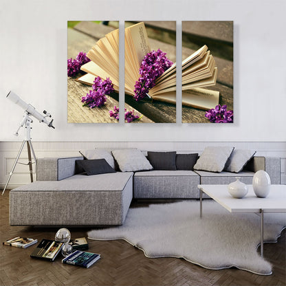 Book With Flowers Home decor