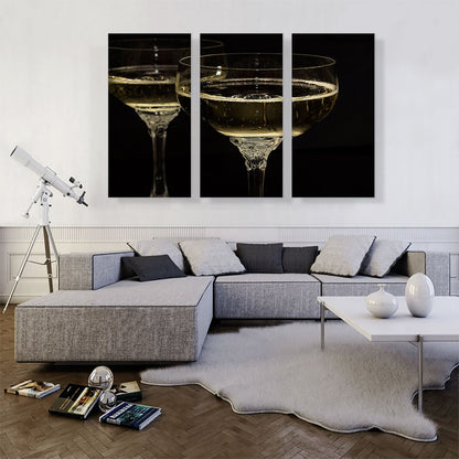 Champagne Glasses Restaurant decor