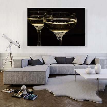Champagne Glasses Restaurant decor