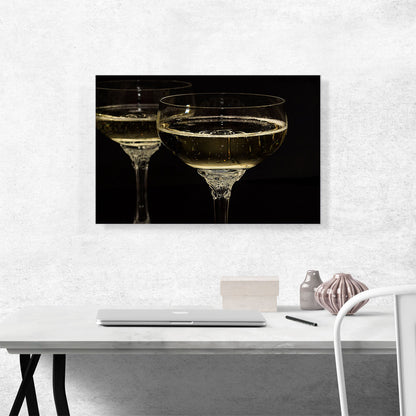 Champagne Glasses Restaurant decor