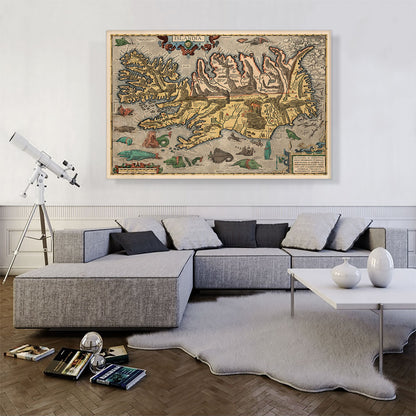 Map of Iceland 1585