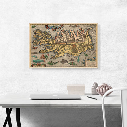 Map of Iceland 1585
