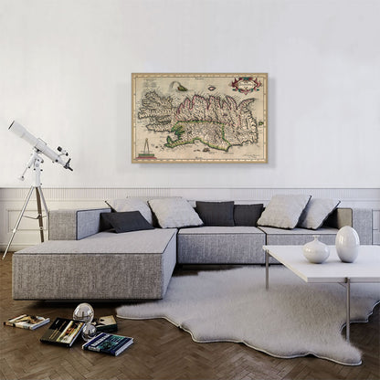 Map of Iceland 1595