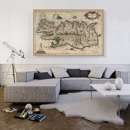 Map of Iceland 1595