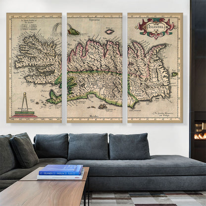 Map of Iceland 1595