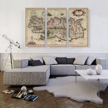 Map of Iceland 1595
