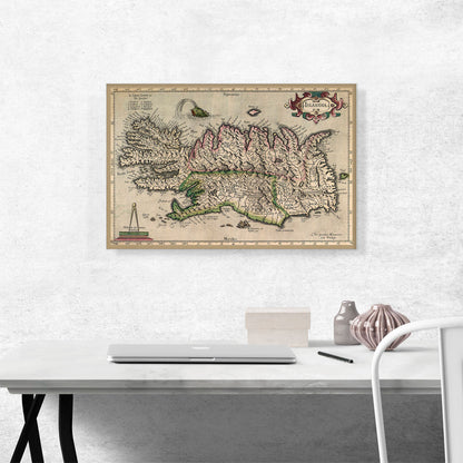Map of Iceland 1595