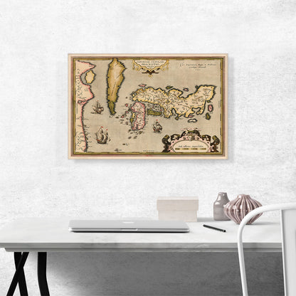 Map of Japan and Korea 1592