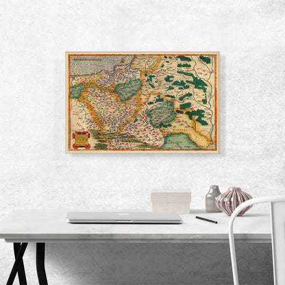 Map of Poland 1592