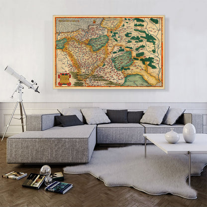 Map of Poland 1592