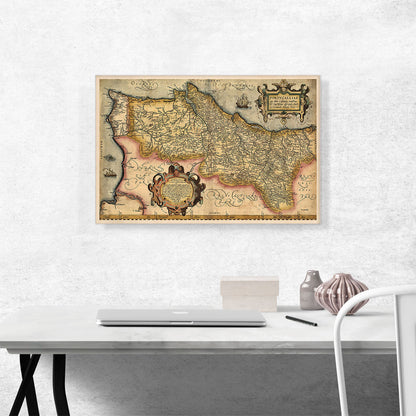 Map of Portugal 1561