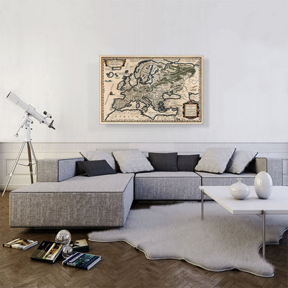 A Semi-Ptolemaic Map of Europe 1618