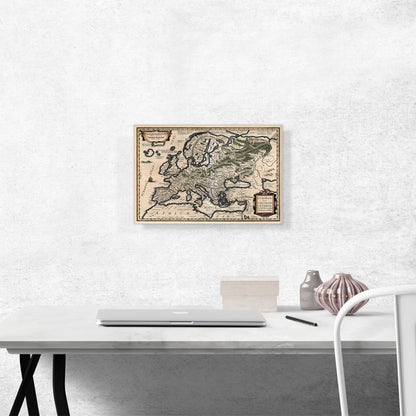 A Semi-Ptolemaic Map of Europe 1618