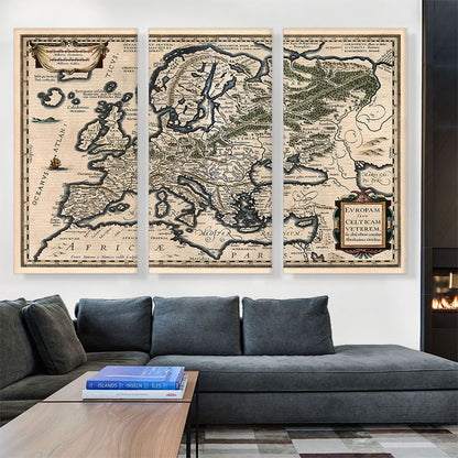 A Semi-Ptolemaic Map of Europe 1618