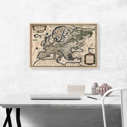 A Semi-Ptolemaic Map of Europe 1618