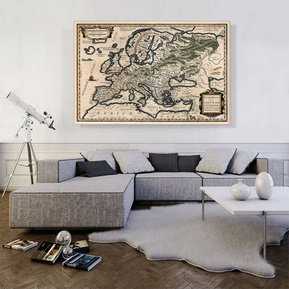 A Semi-Ptolemaic Map of Europe 1618