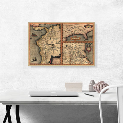 Map of the Americas 1584