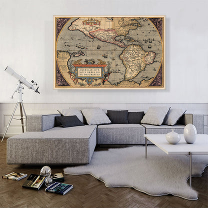Map of the Americas 1587