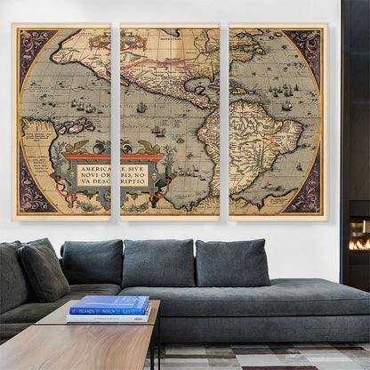 Map of the Americas 1587